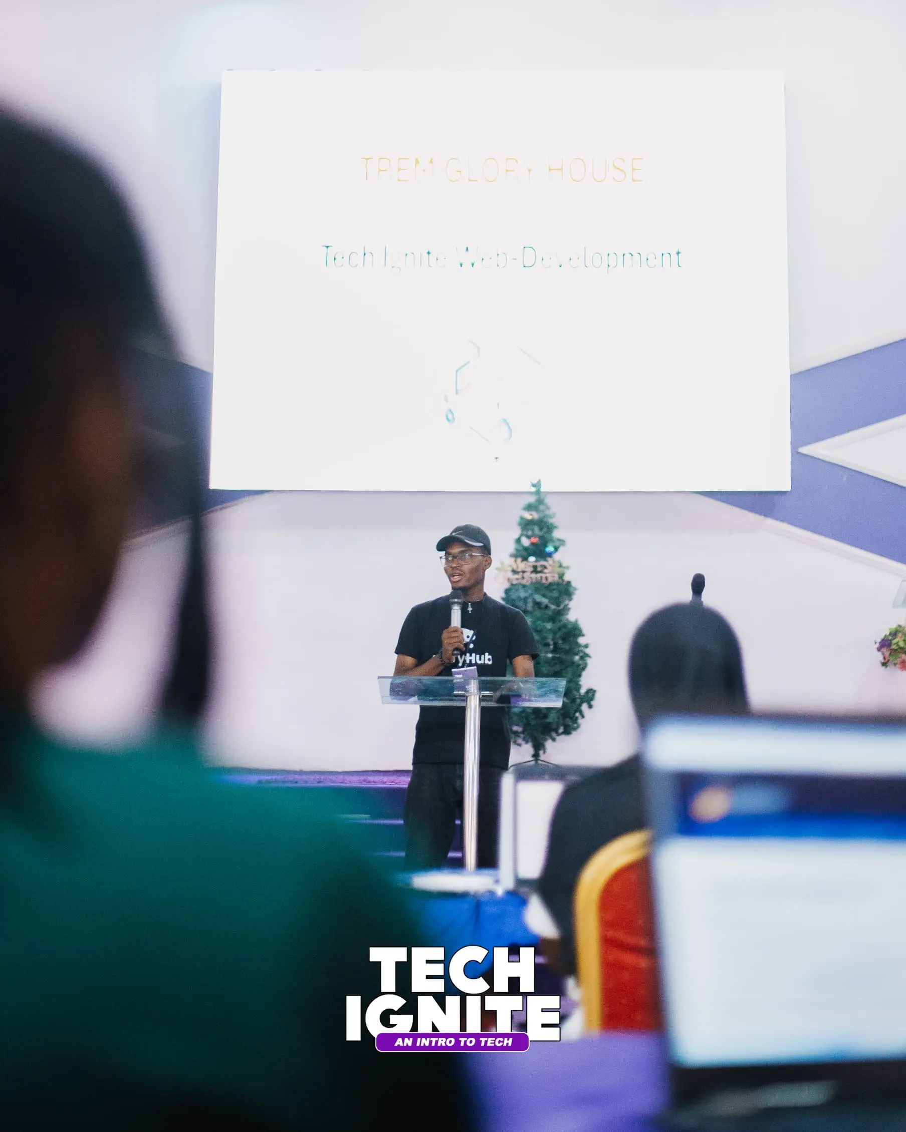 Tech Ignite coding bootcamp session with students and David Amos - EdTech initiative