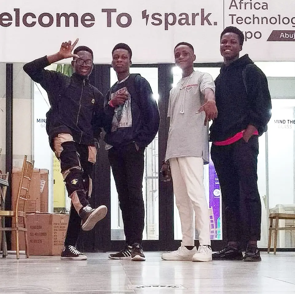 CBL entertainment startup team at an early event - David Amos first venture
